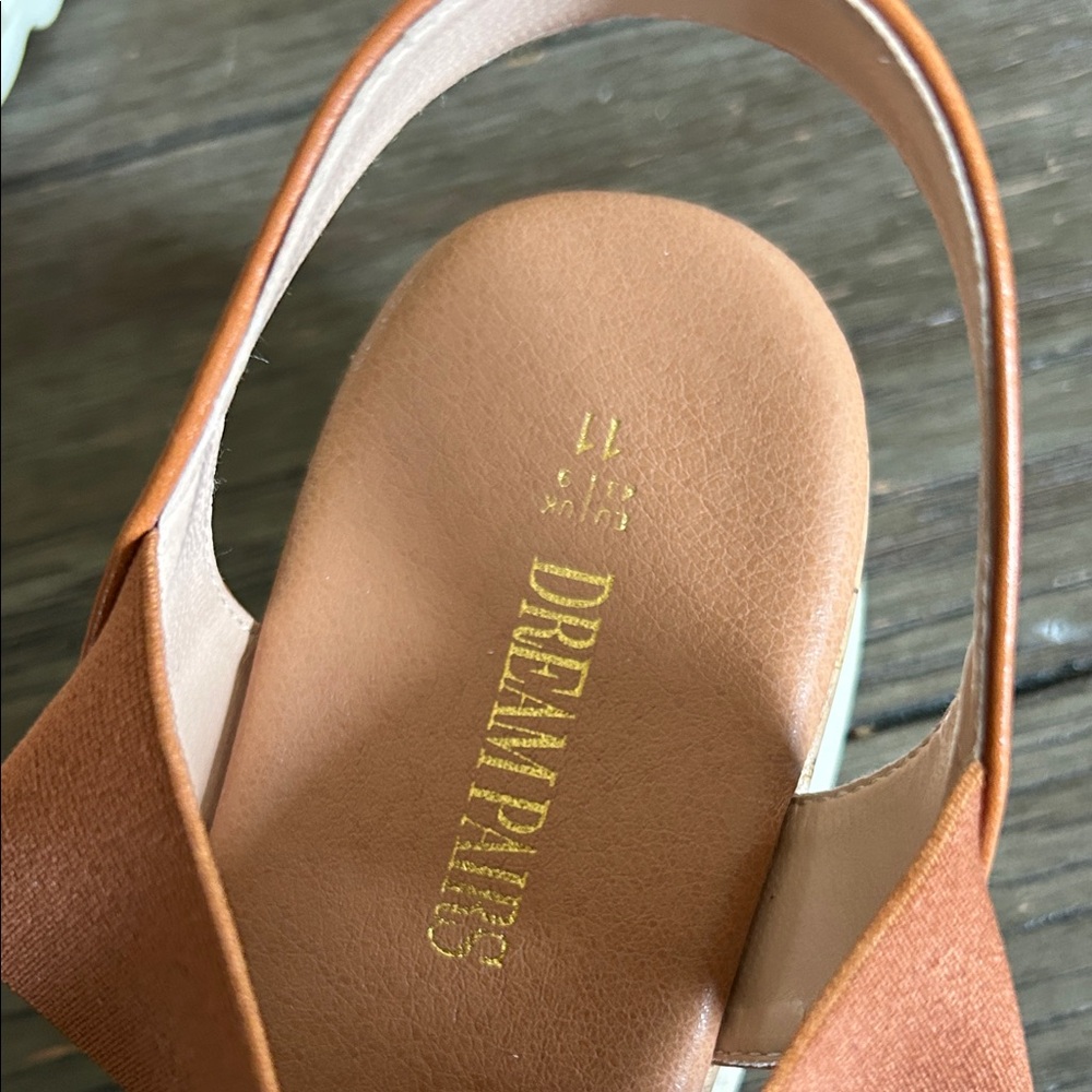 Brown Platform Sandals DreamPairs Size 11 - Picture 10 of 10